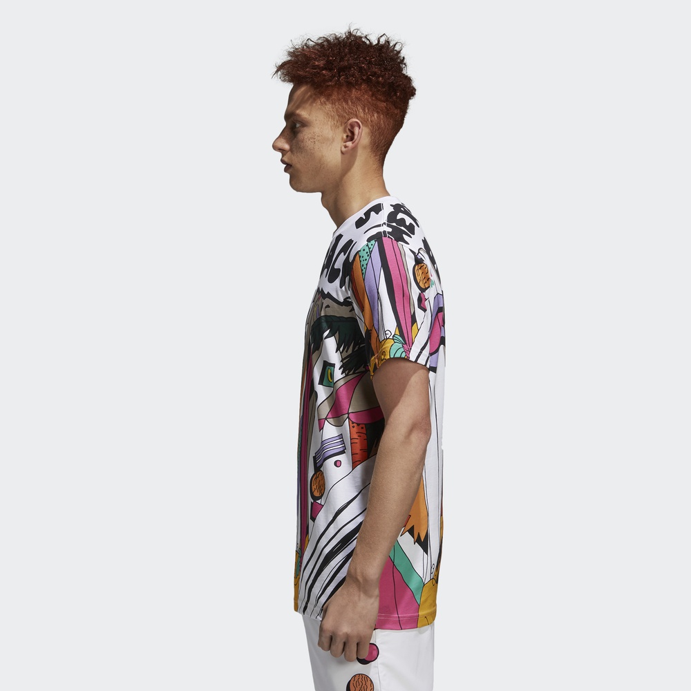 New Mens Adidas Originals CM Tees CE2272 Beach Graphics Tshirt