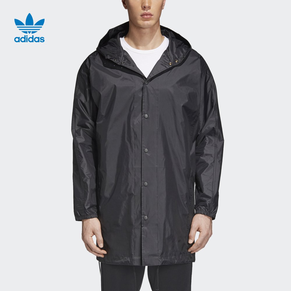 Adidas Originals Nordstrom Hoody CW1317 Trefoil Manager Coat Black Jacket