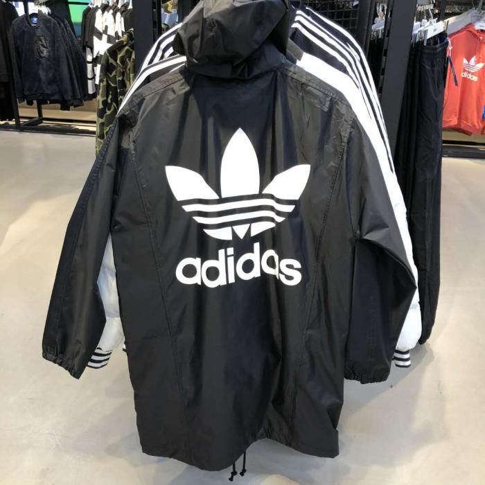 Adidas Originals Nordstrom Hoody CW1317 Trefoil Manager Coat Black Jacket