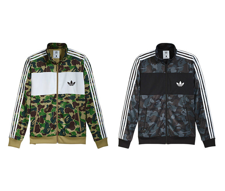 Original Adidas X Bape Firebird Track Jacket BK4570 Black Camo Mens Bape Zip Jacket