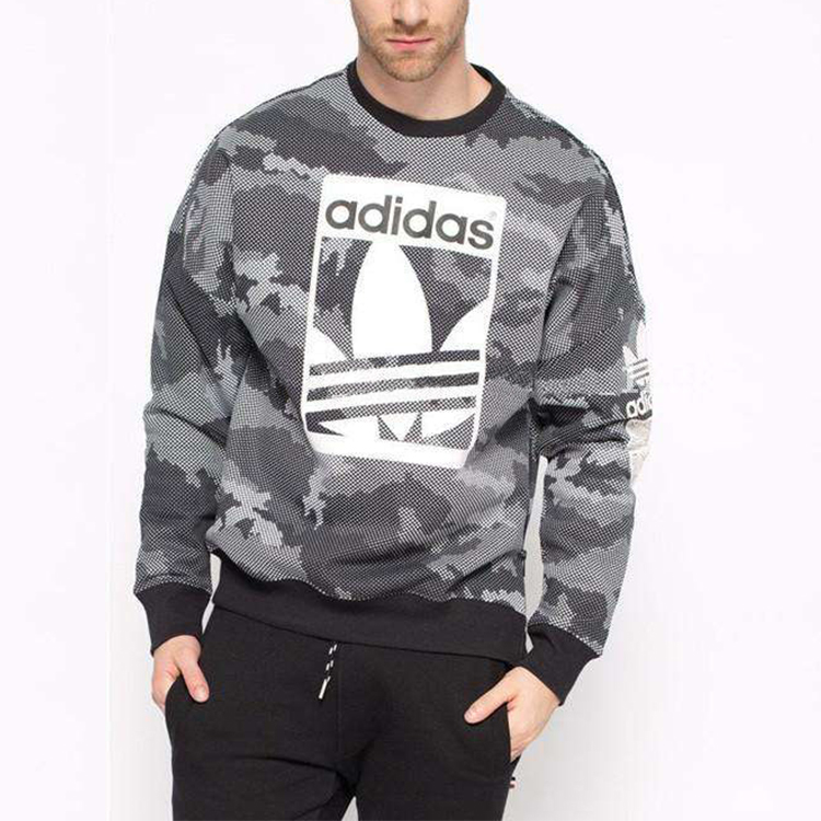 Adidas Originals Street Graphic Crew Navy Blue Sweatshirt AB8023 Long Sleeve TShirt