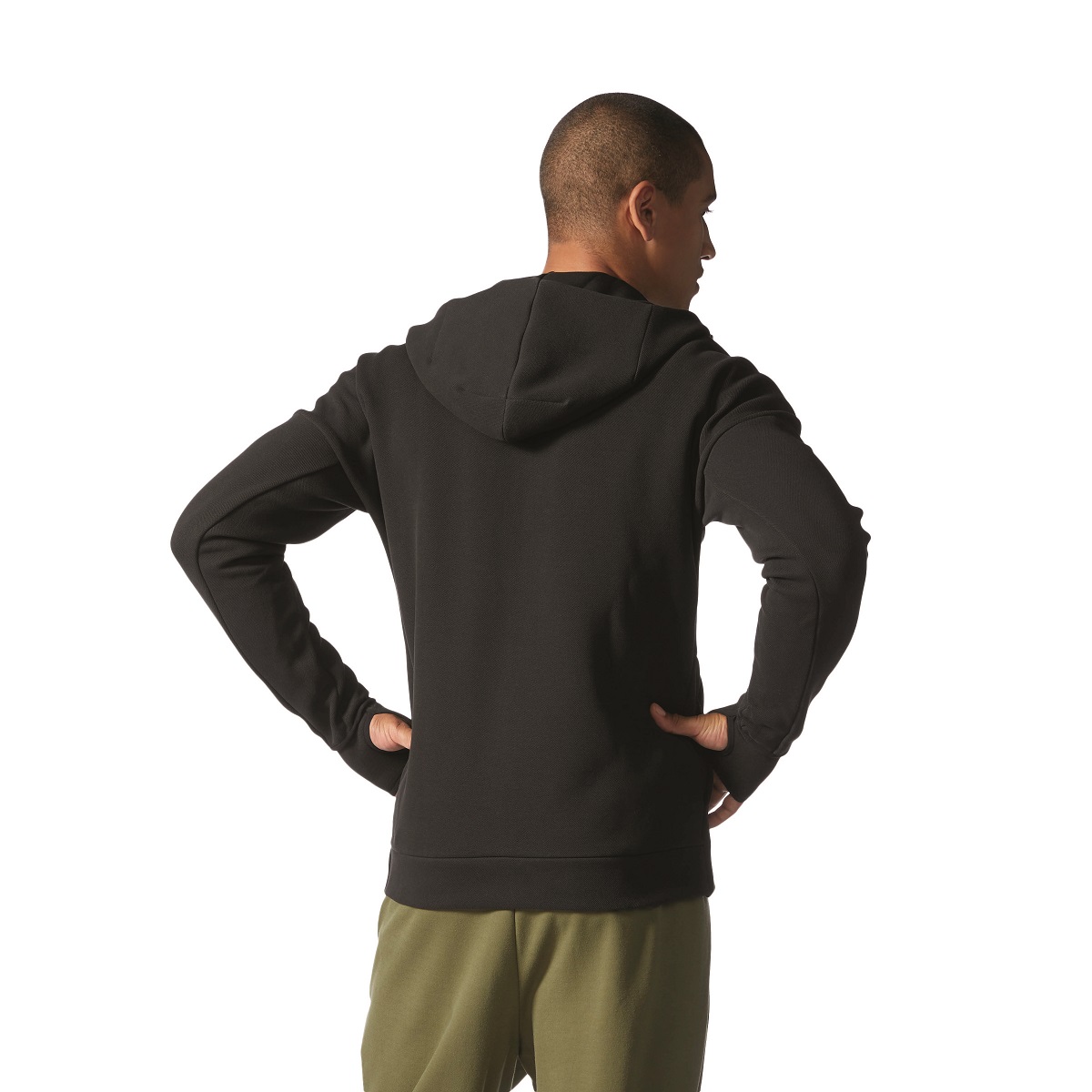 Adidas Mens ZNE Hoodie Zip Up Jacket BQ6925  Negative Engergy Black Jacket