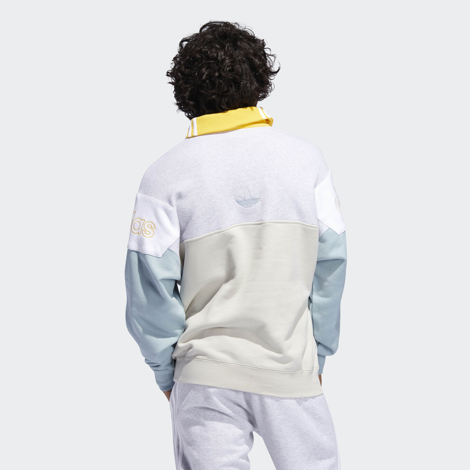 Adidas Rugby Sweater Collegiate DV3147 Raw White Rugby Sweatershirt