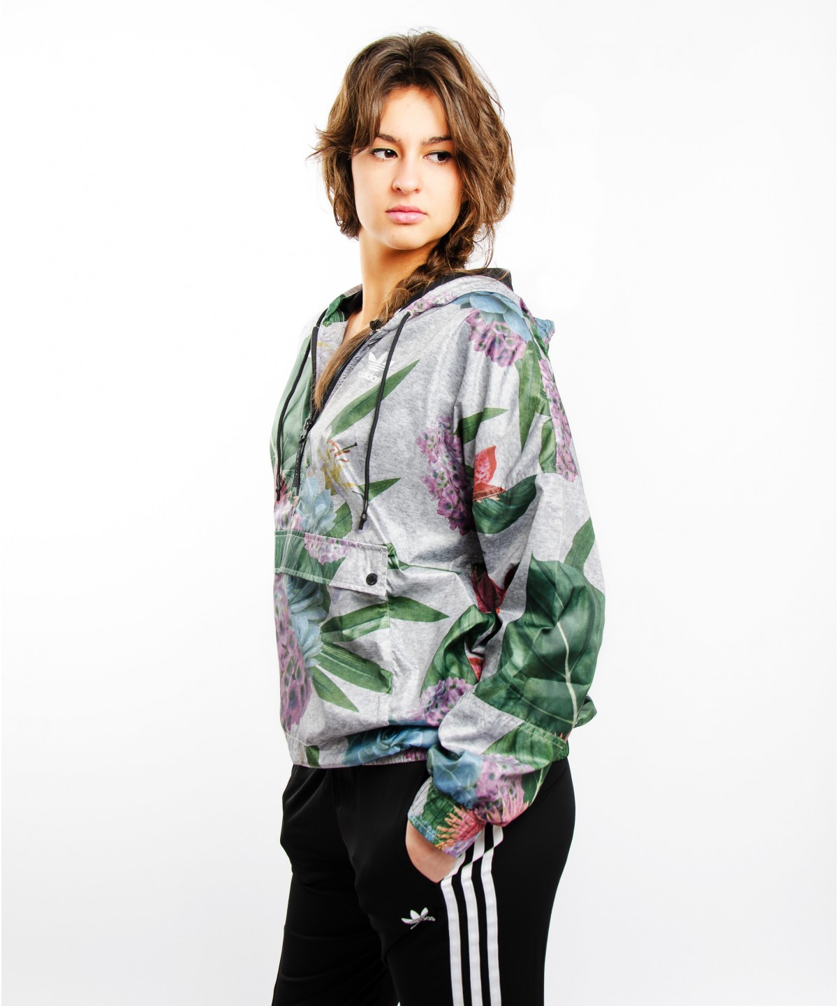 ADIDAS ORIGINALS WOMEN TRAINING FLORAL JACKET AJ8875 BRAND NEW WITH ORIGINAL TAG