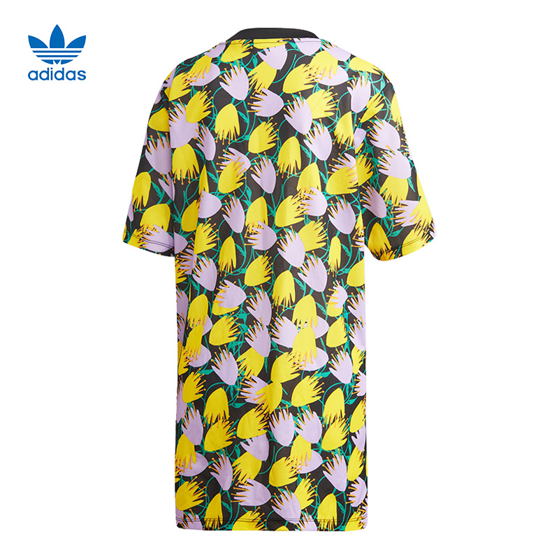 Original Adidas Bellista Tee Dress FL4087 Multicolor Summer Dress