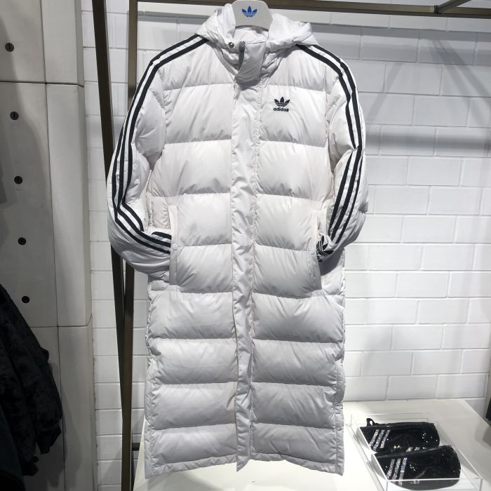 Adidas Originals Mens Long Down Coat HI4658/HI4659 Two Colors White/Black Down Jacket