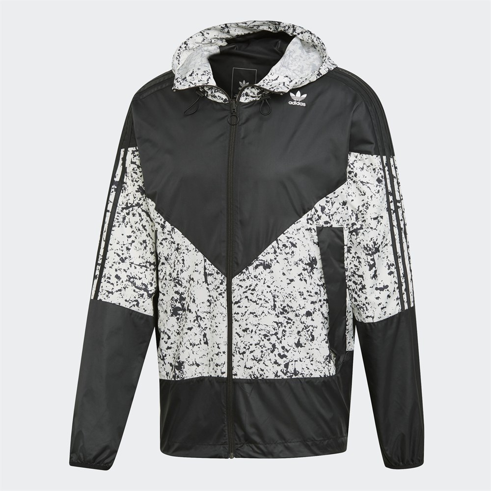 Adidas Original DV1965 Mens Hoody PT3 Karkaj Windbreaker Black Jacket