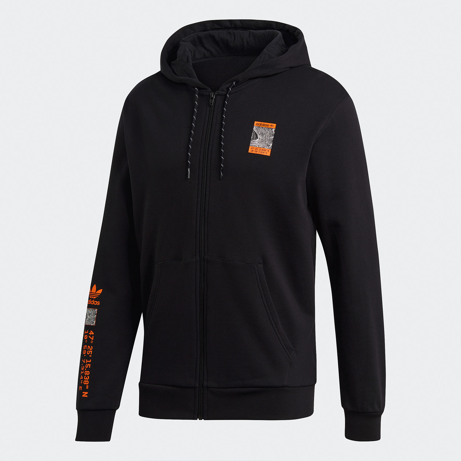 Adidas Adventure Full Zip Mens Black Sweatershirt GD5985 Hoody Tracksuit GD5986 Pants