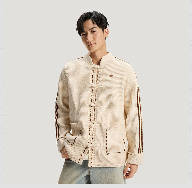 Original Adidas Originals New Year FW25 KNIT JACKET Unisex KR5065 and KR5064