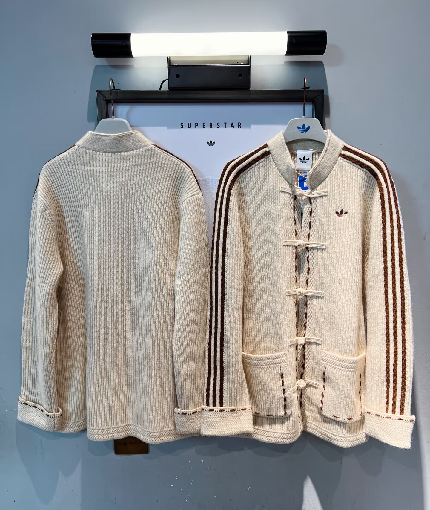 Original Adidas Originals New Year FW25 KNIT JACKET Unisex KR5065 and KR5064